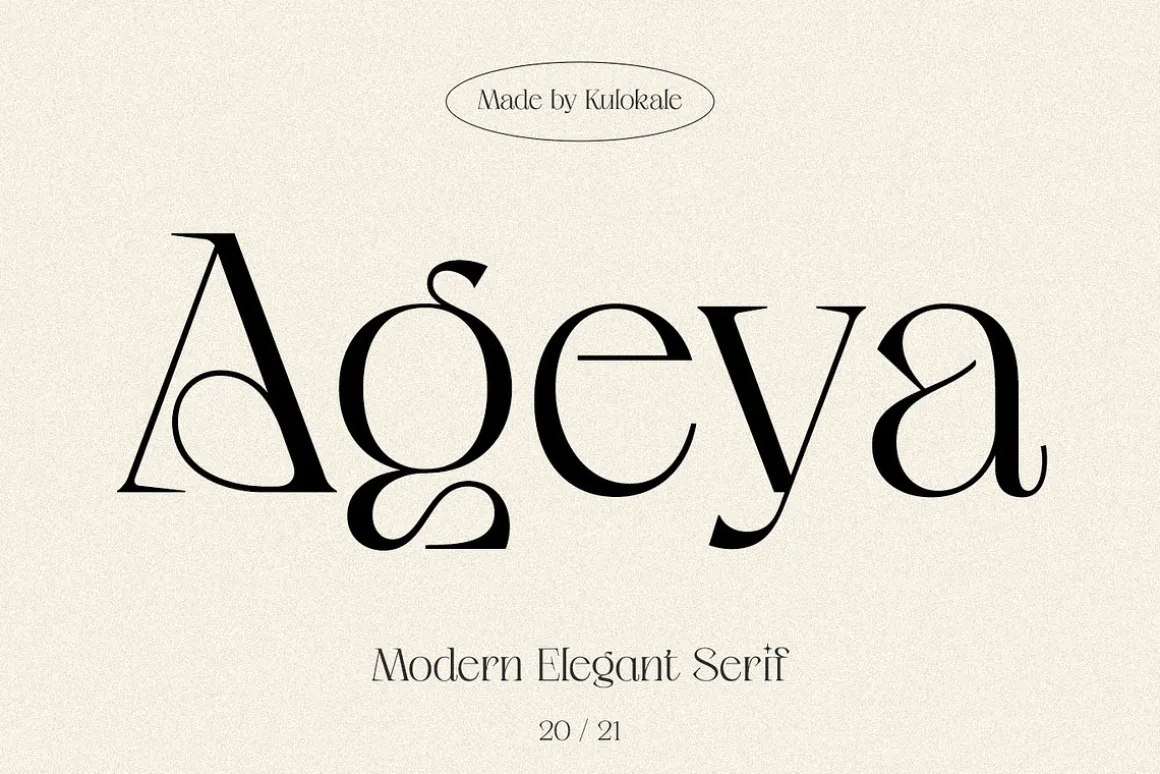 Ageya - Modern Elegant Serif Font