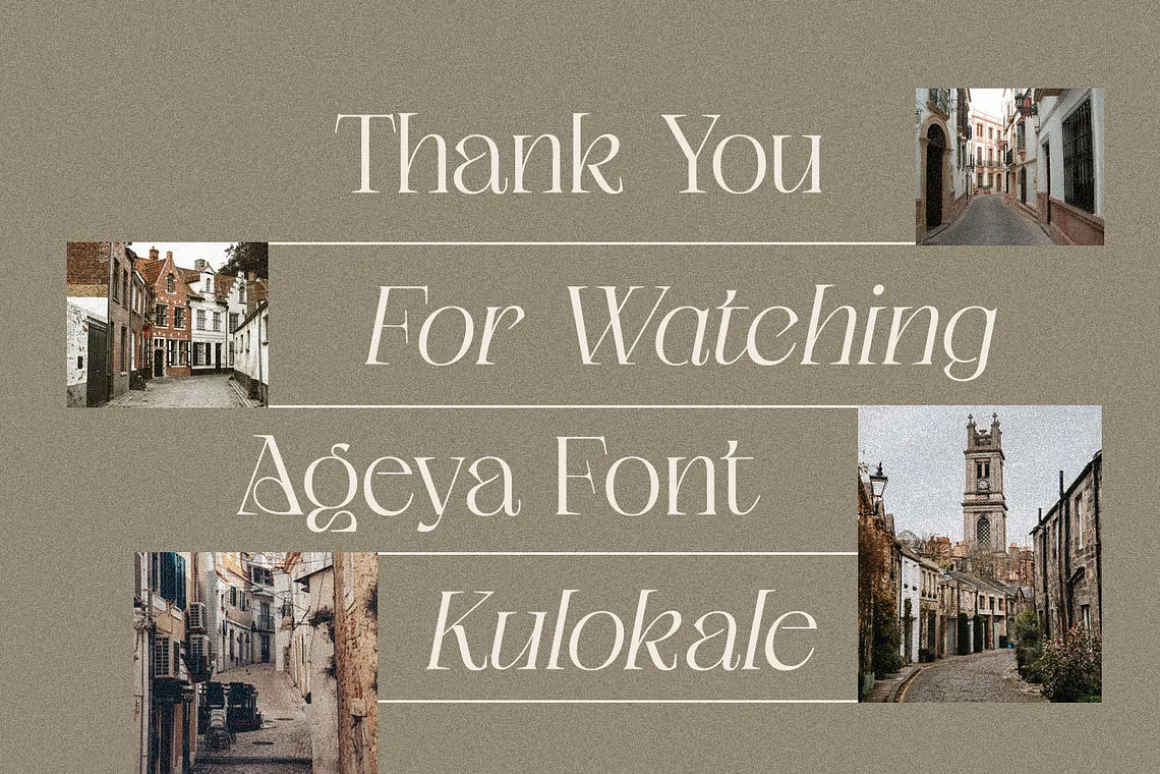 Ageya - Modern Elegant Serif Font