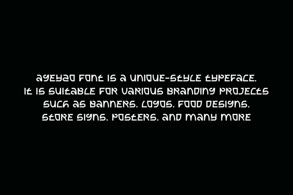 Ageyzo - Unique Font