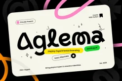 Aglema - Display Experimental Font