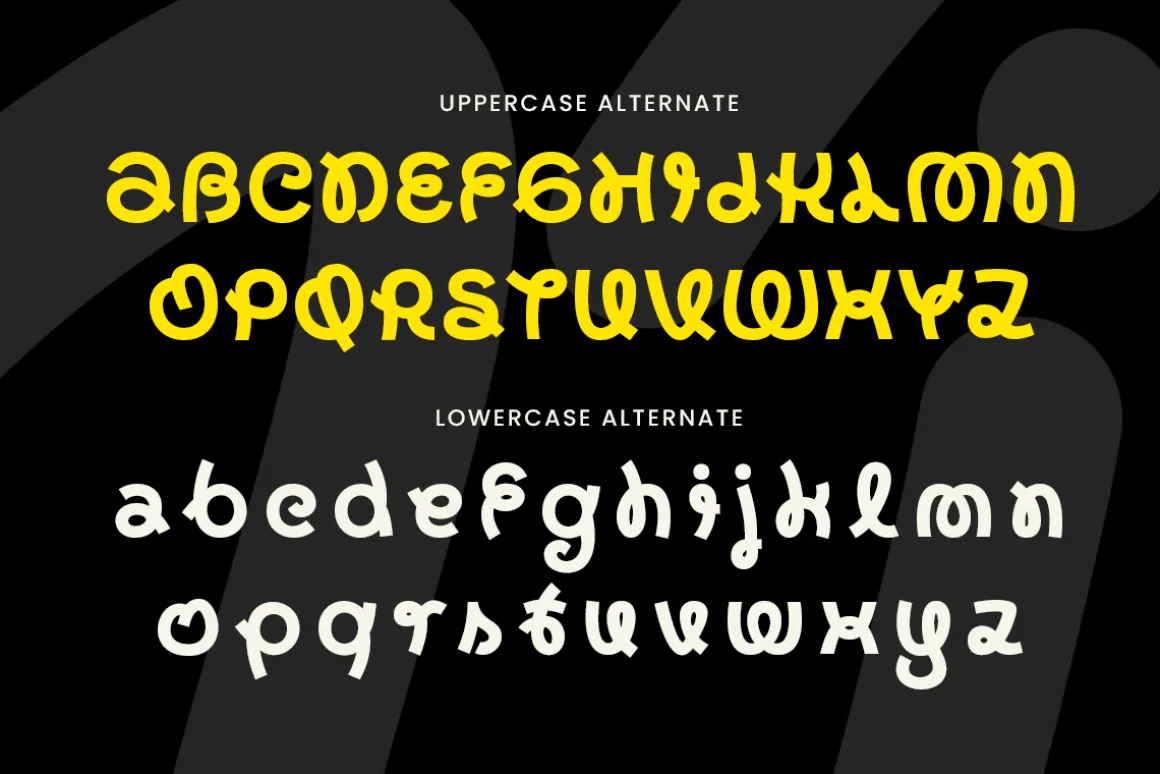 Aglema - Display Experimental Font
