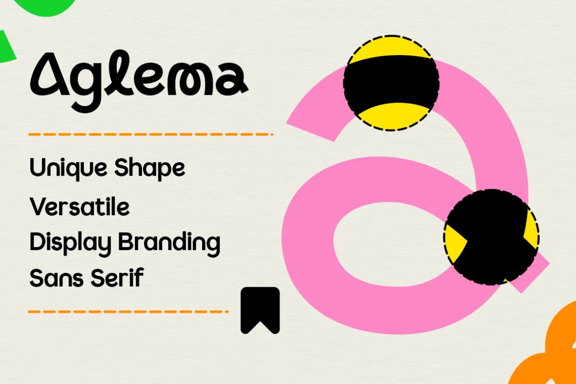 Aglema - Display Experimental Font