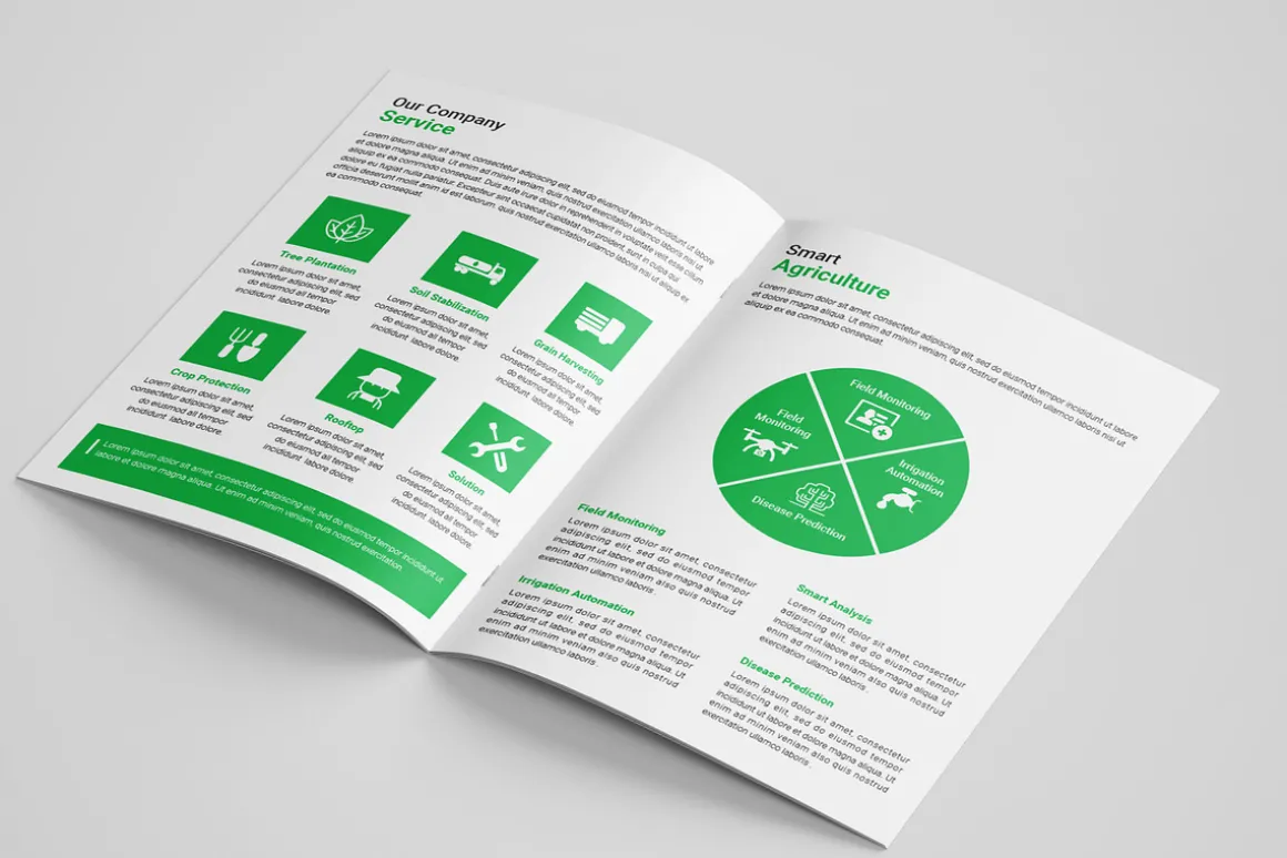 Agriculture farming brochure