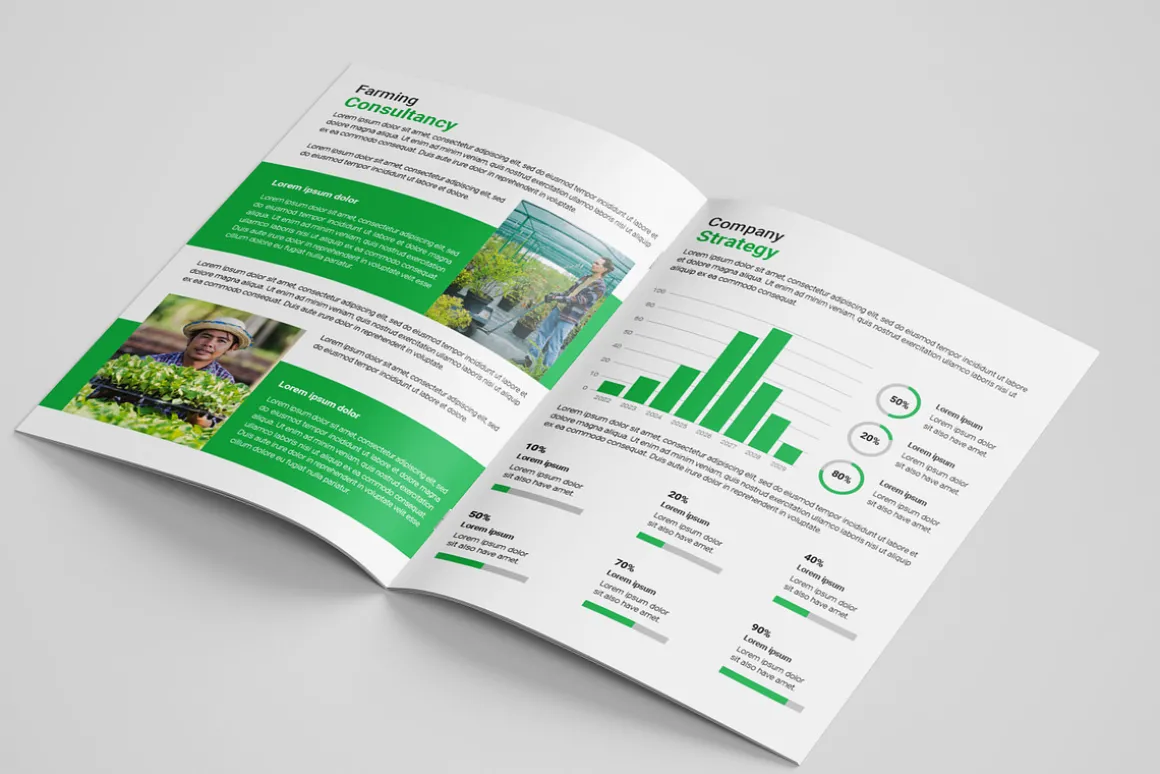 Agriculture farming brochure
