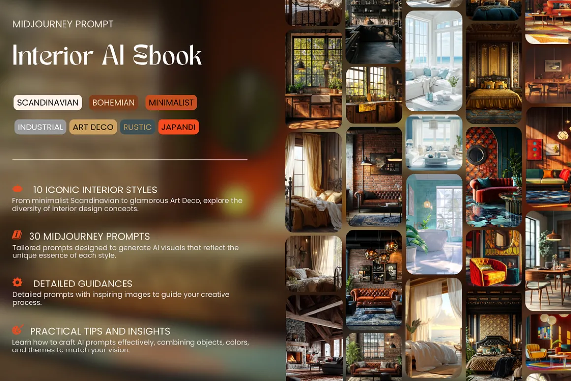 AI Interior Design Midjourney Prompt