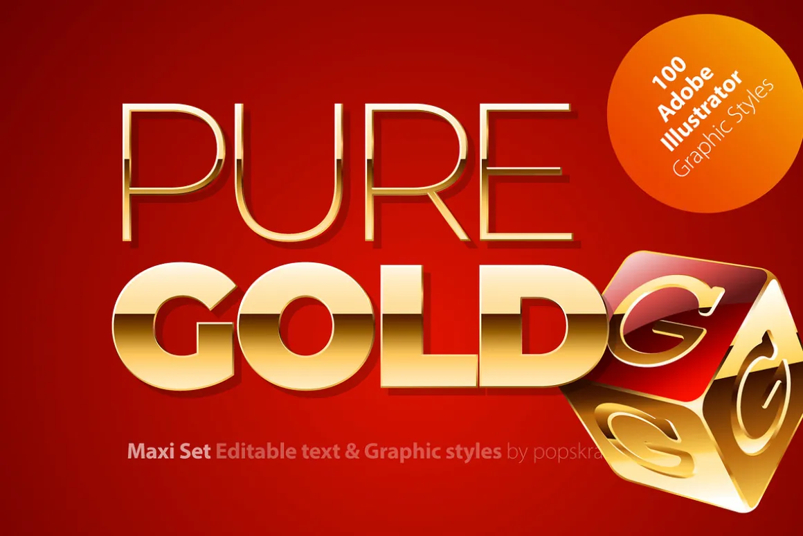 AI CS5 graphic styles Golden