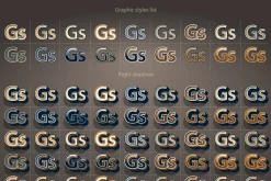 AI CS6 graphic styles Retro