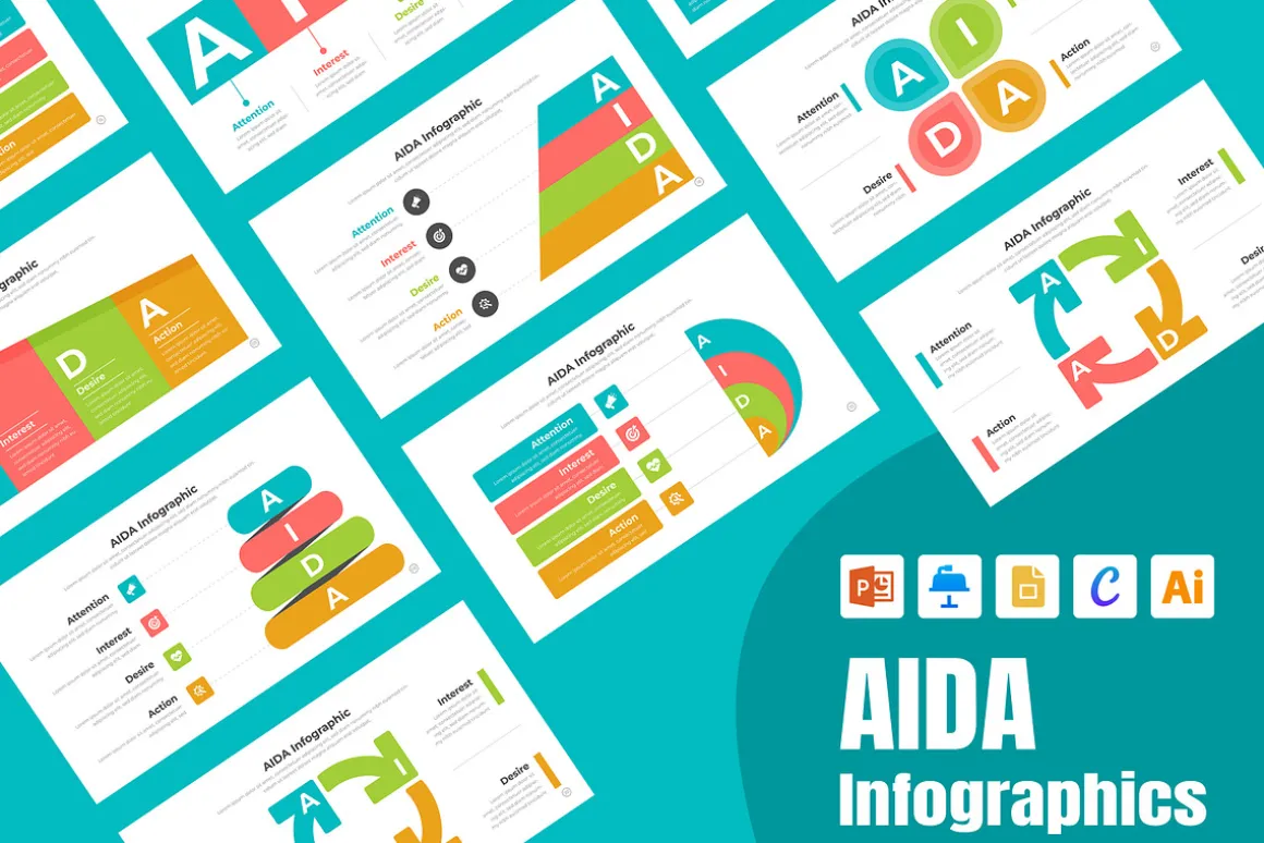 AIDA Infographic Template