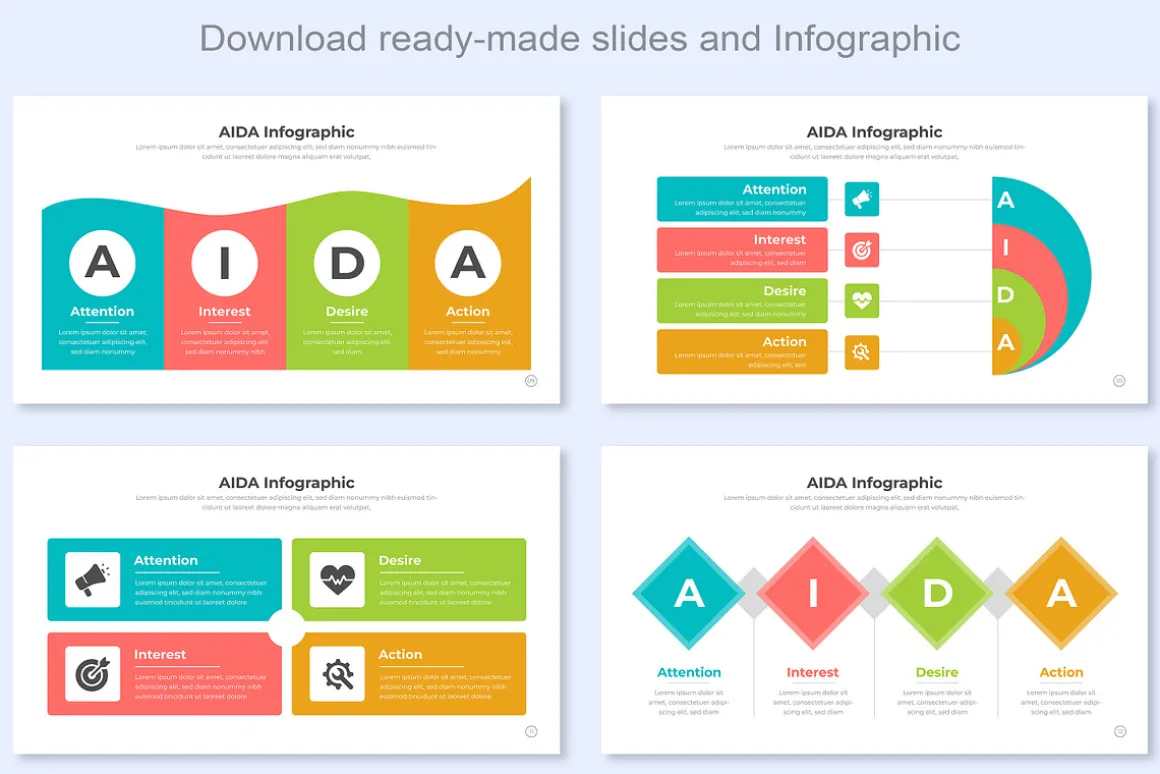 AIDA Infographic Template