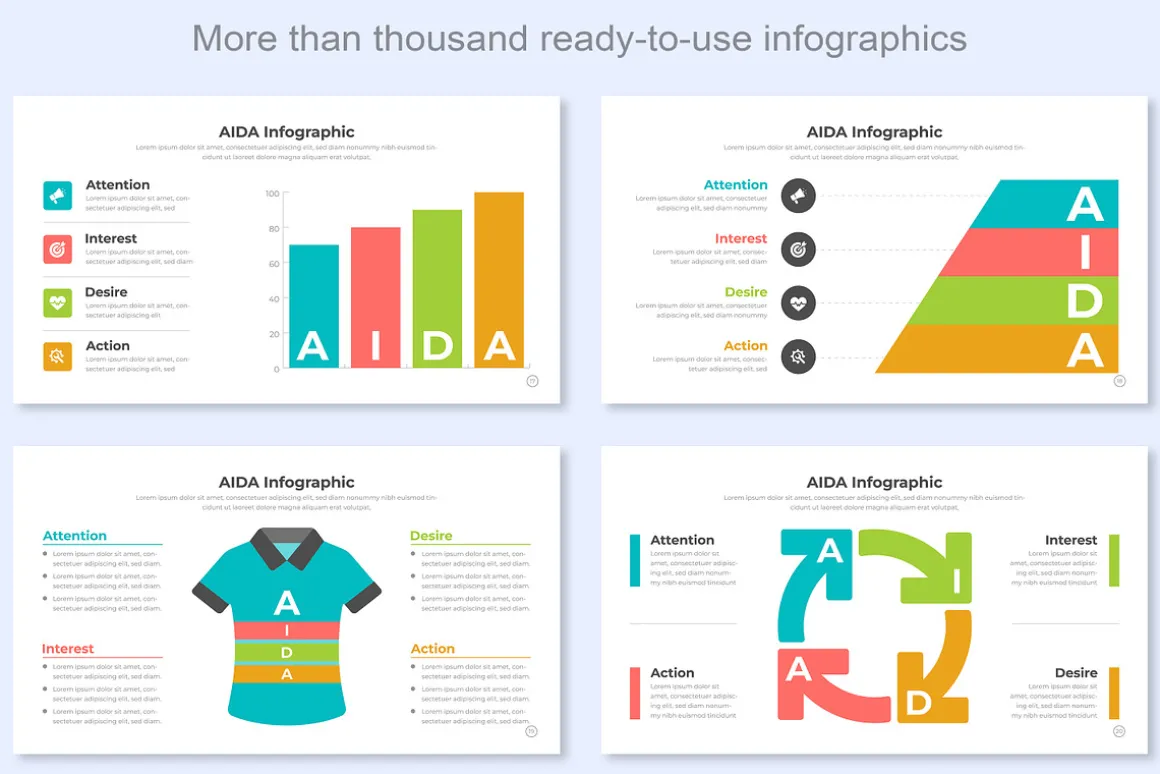 AIDA Infographic Template