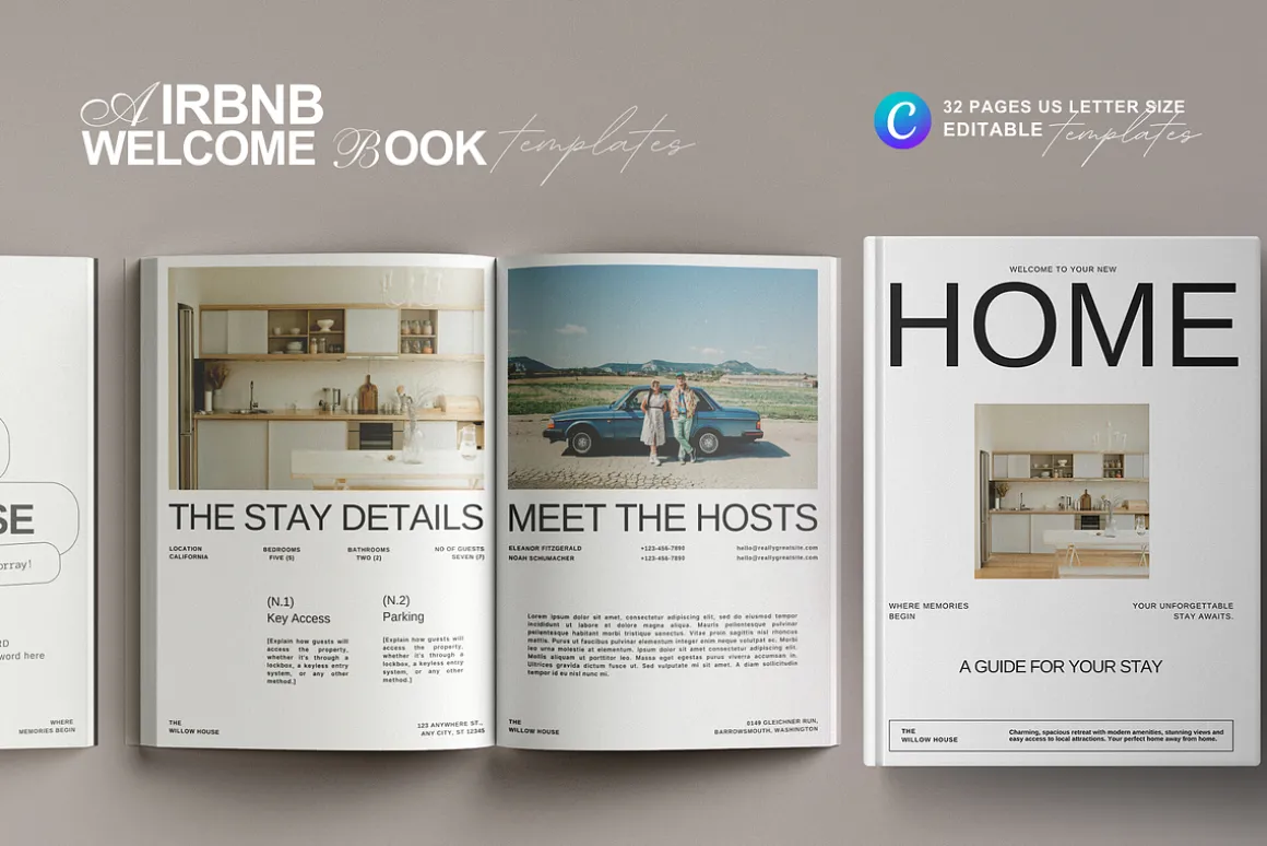 Airbnb Guestbook Template