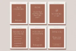 Airbnb host BUNDLE Canva templates