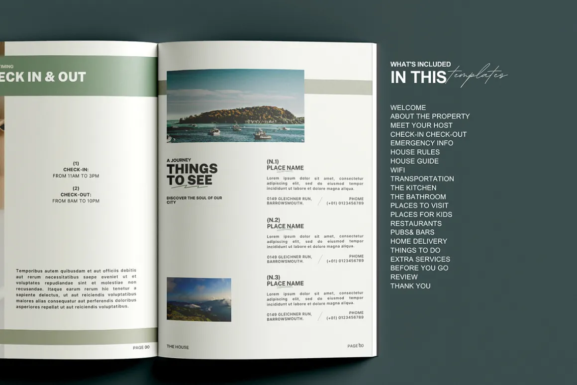 Airbnb Rental Welcome Book Template