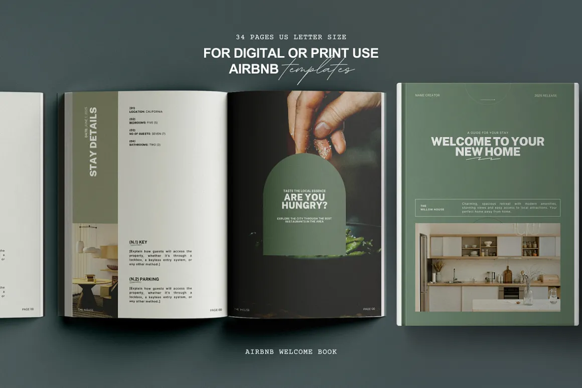 Airbnb Rental Welcome Book Template