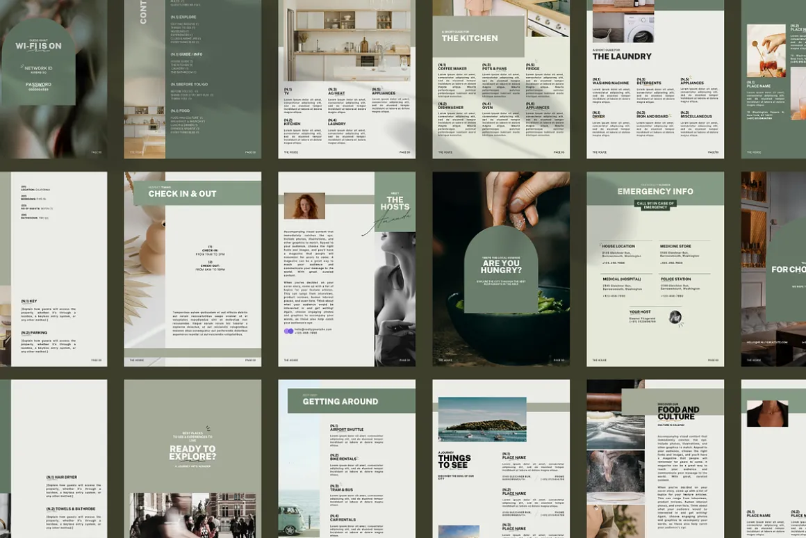 Airbnb Rental Welcome Book Template