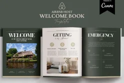Airbnb Welcome book template CANVA