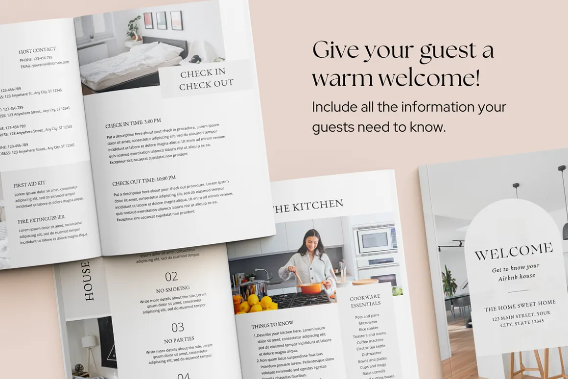Airbnb Welcome Book Template