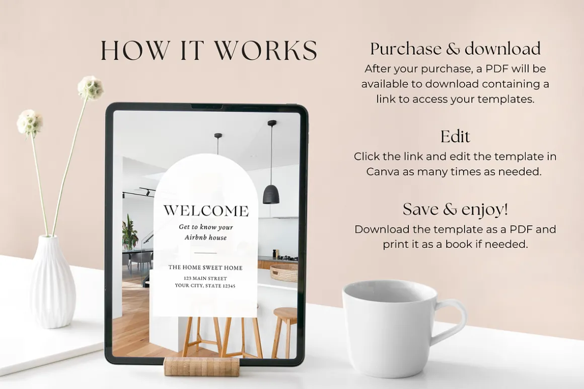 Airbnb Welcome Book Template