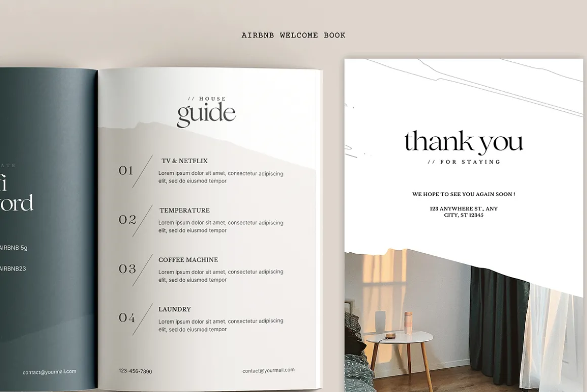 Airbnb Welcome Book Template