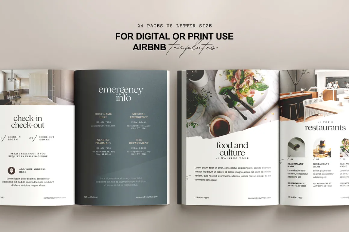 Airbnb Welcome Book Template