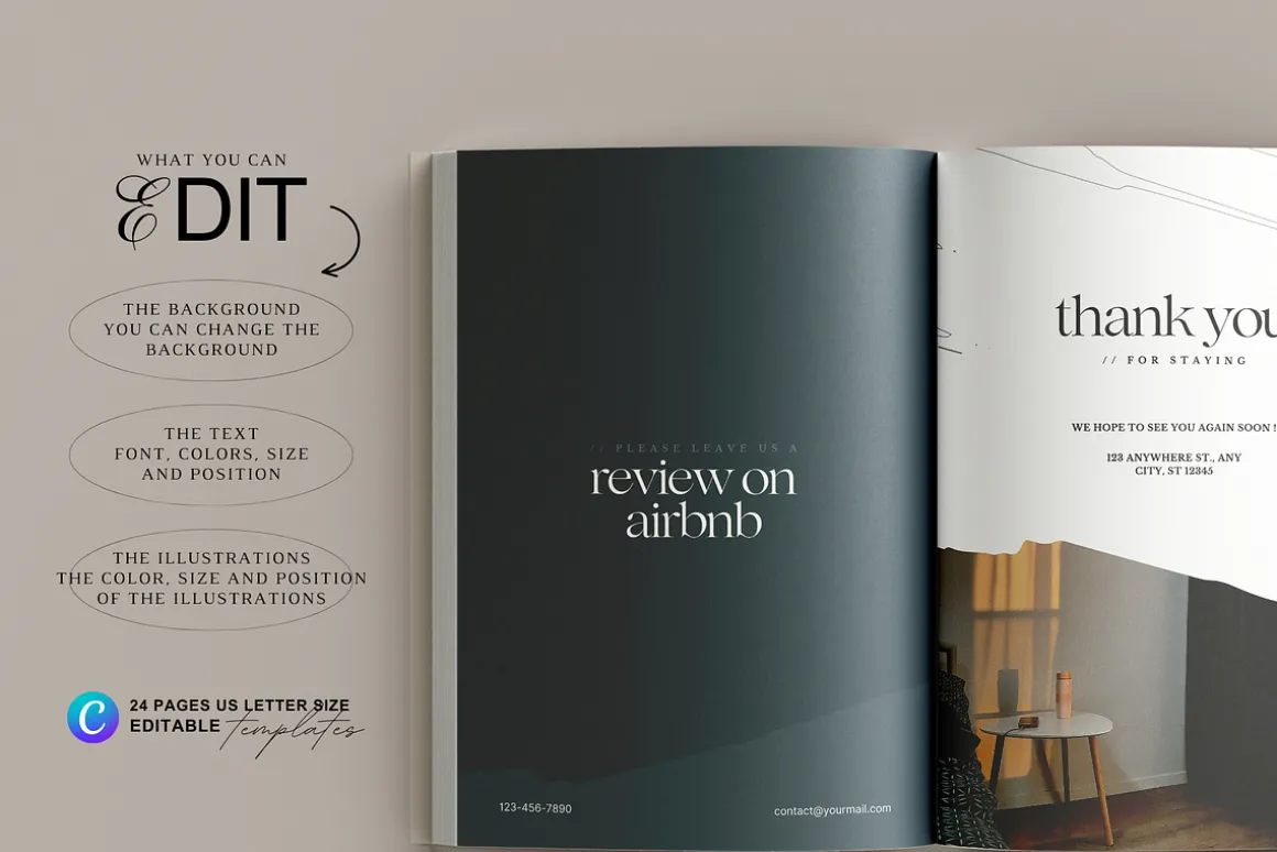 Airbnb Welcome Book Template