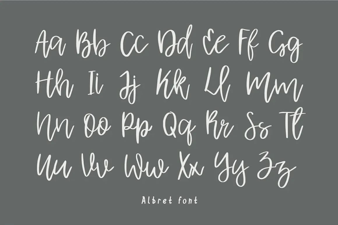 Albret Handwritten Script