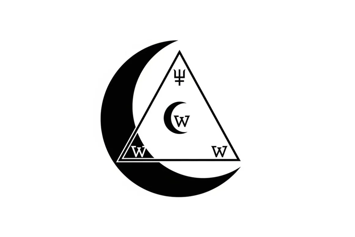 Alchemy Moon Symbol Silhouette