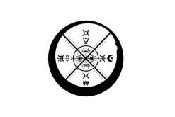 Alchemy Moon Symbol Silhouette