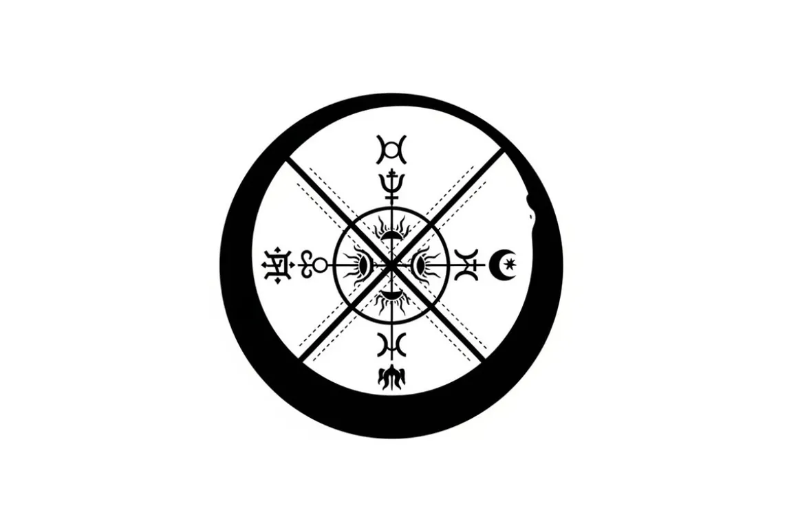 Alchemy Moon Symbol Silhouette