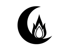 Alchemy Moon Symbol Silhouette