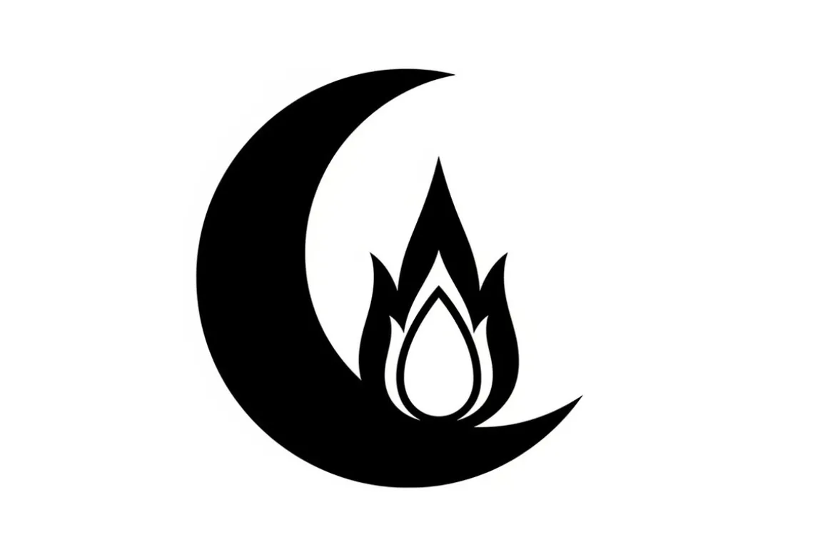 Alchemy Moon Symbol Silhouette