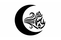 Alchemy Moon Symbol Silhouette