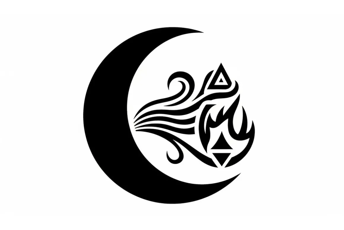 Alchemy Moon Symbol Silhouette