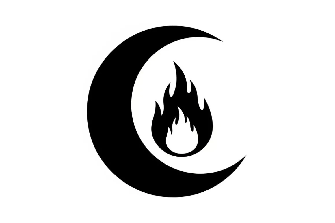 Alchemy Moon Symbol Silhouette