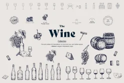 ALCOHOLIC DRINKS Illustration Bundle