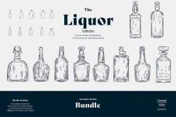ALCOHOLIC DRINKS Illustration Bundle