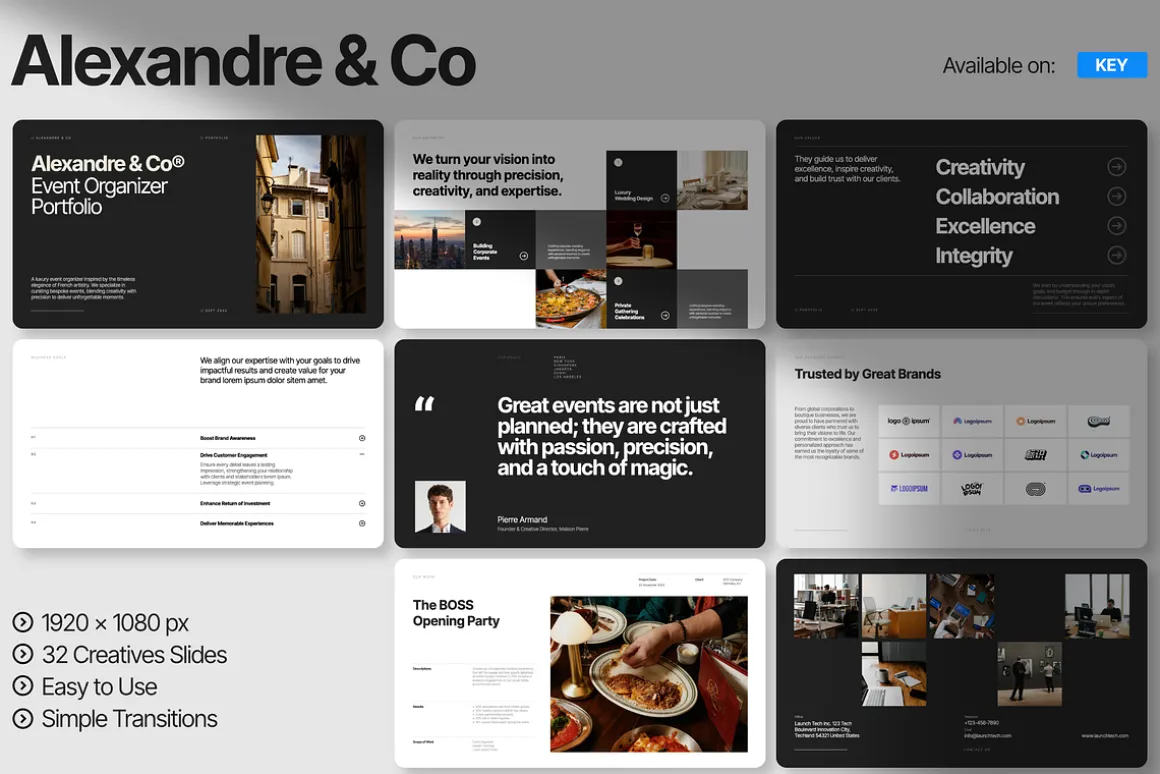 Alexandre Minimalist Portfolio KEY
