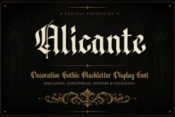 Alicante – Blackletter Font