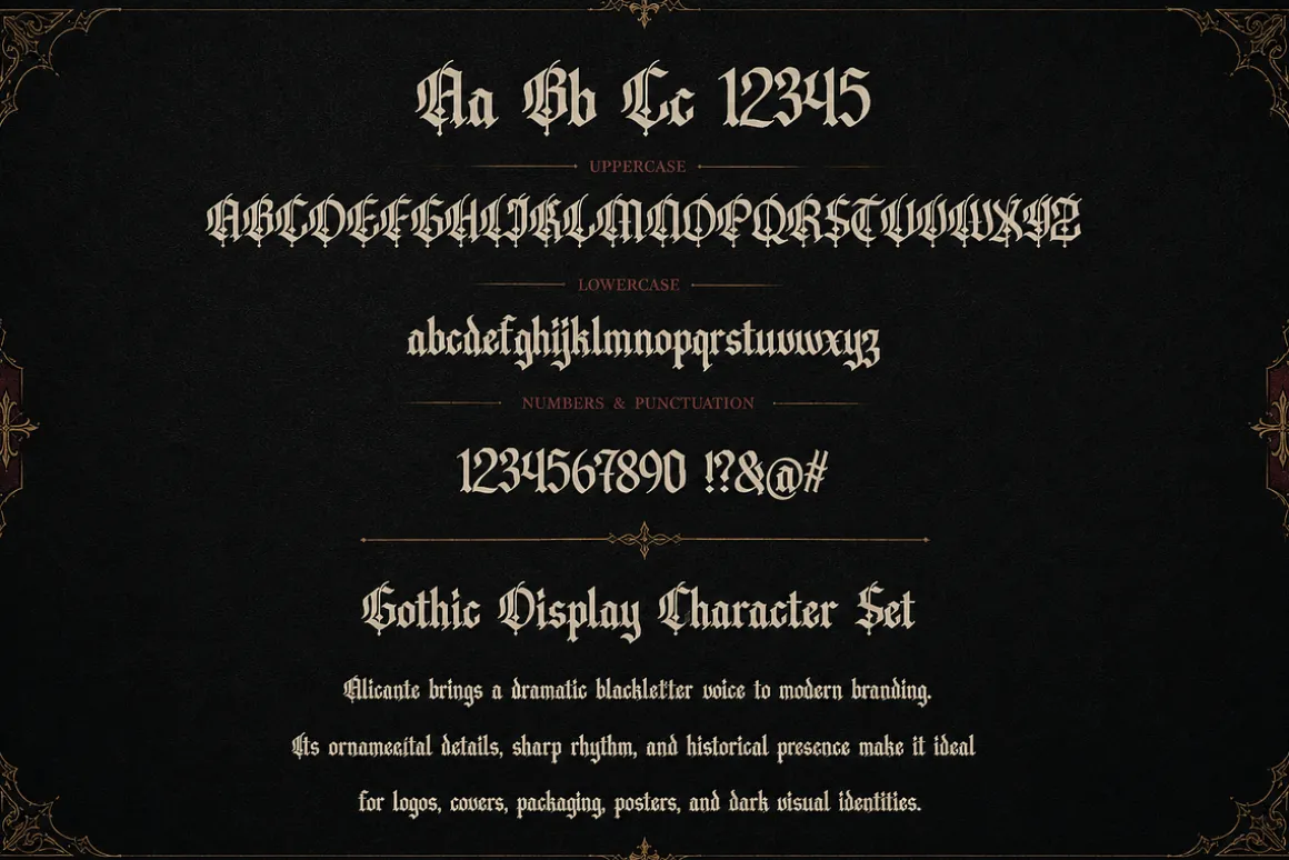 Alicante – Blackletter Font