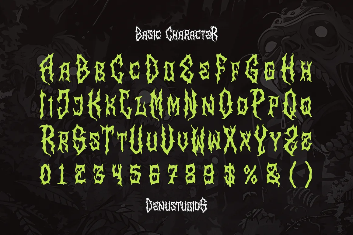 Alien Worms | Blackletter Font