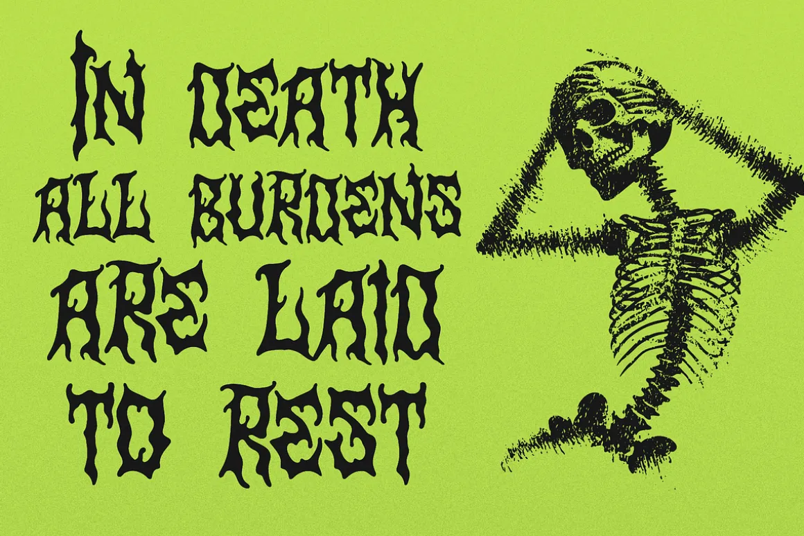 Alien Worms | Blackletter Font