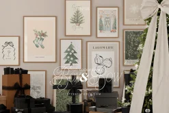 All Black Christmas Mockup Frame