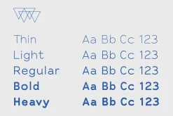 Alma Sans - 5 weights sans serif