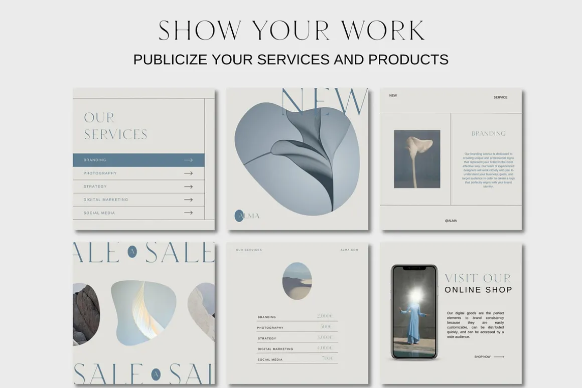 ALMA Aesthetic Canva Templates
