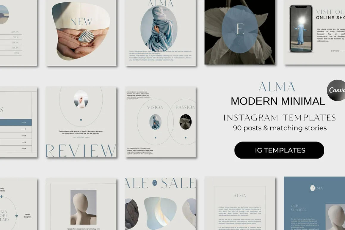 ALMA Aesthetic Canva Templates
