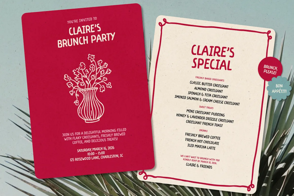 ALMOND CROISSANT | Font Family