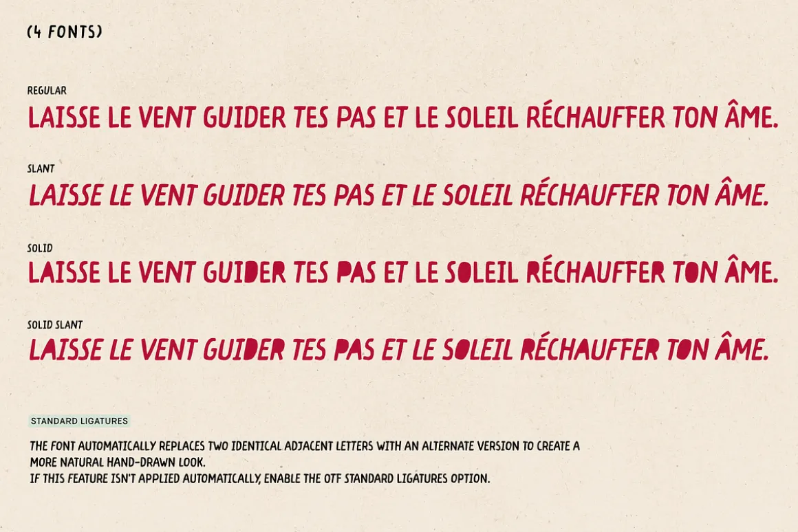 ALMOND CROISSANT | Font Family