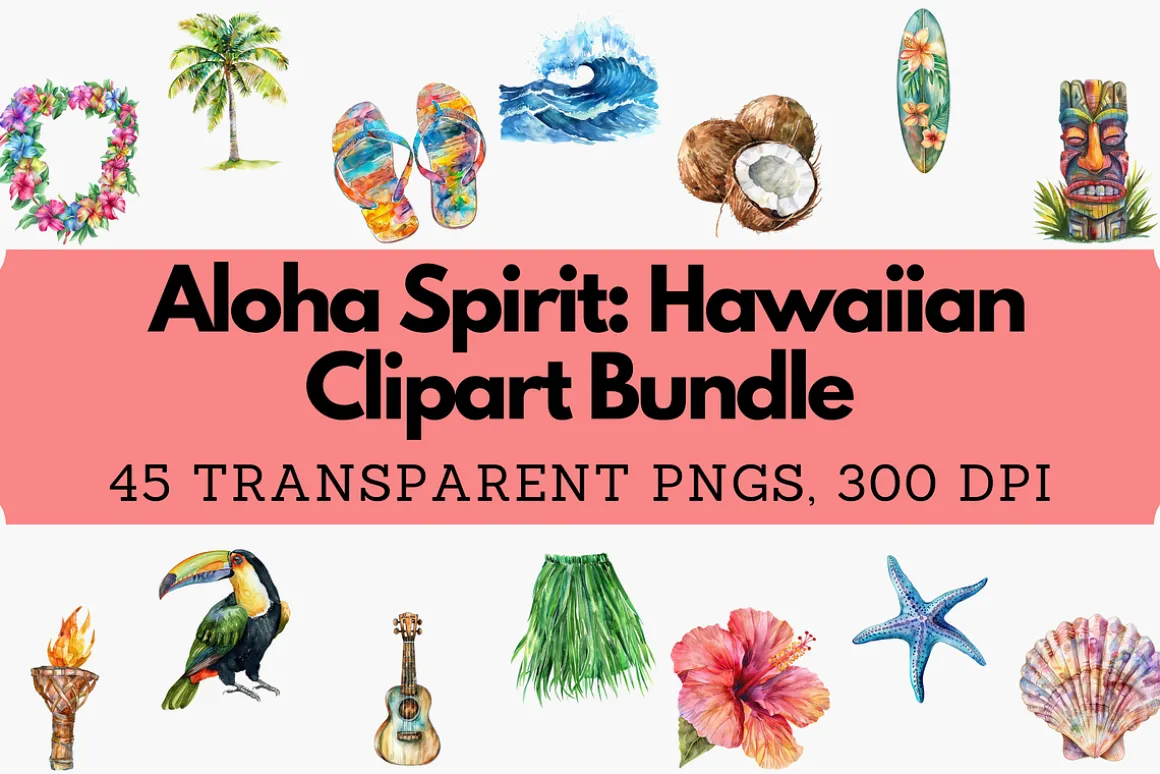 Aloha Spirit: Hawaiian Clipart