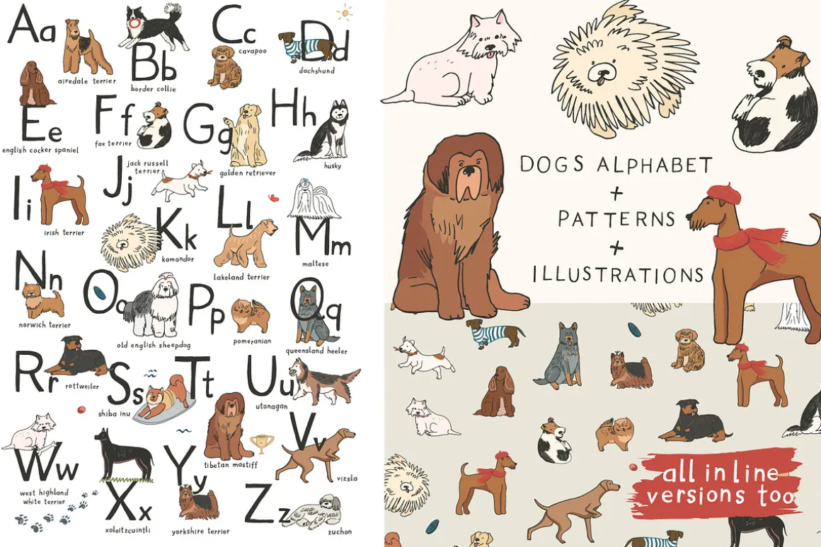 Alphabet Dogs