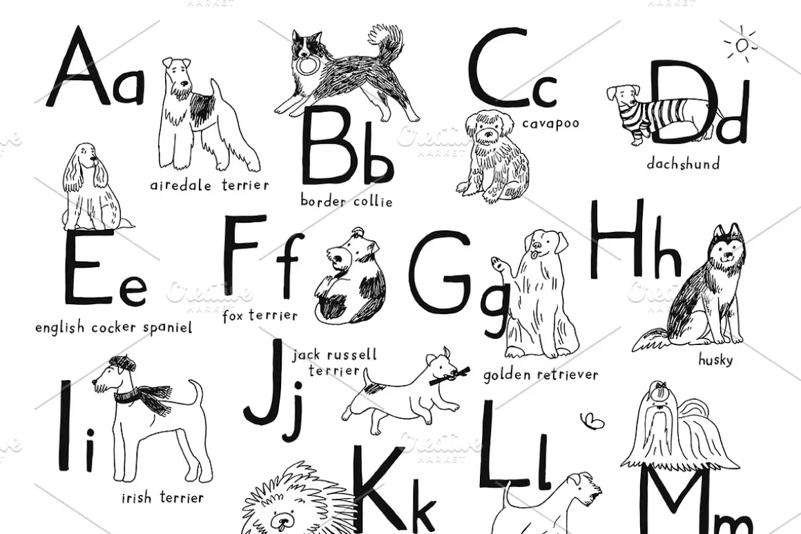 Alphabet Dogs